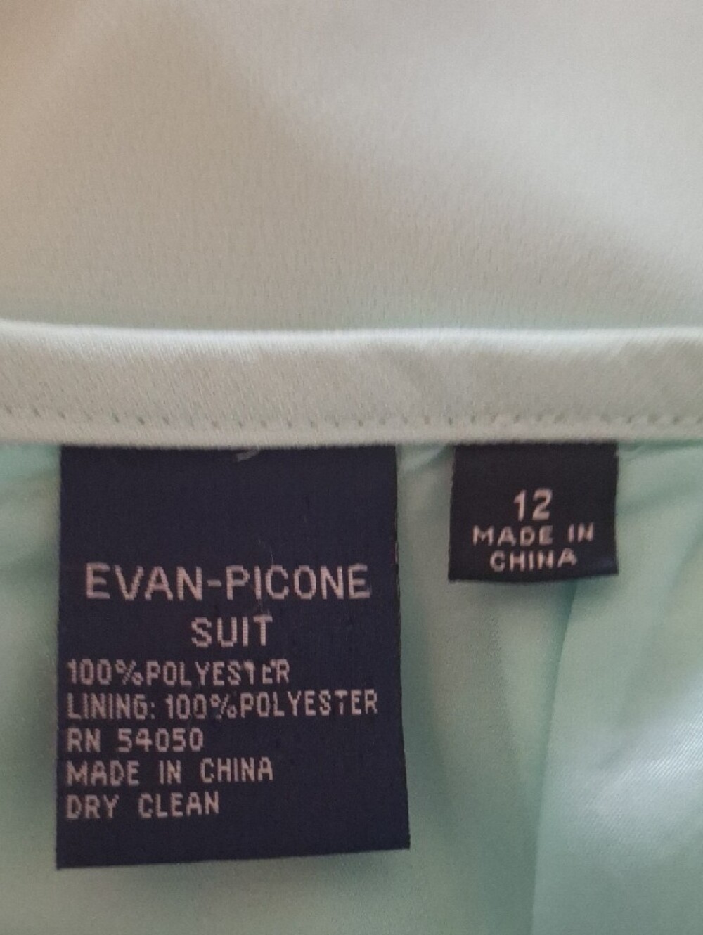 Kasper Evan Pacone Sea Green Women's Blazer Size 14 and Skirt Size 12 SET - Picture 7 of 7